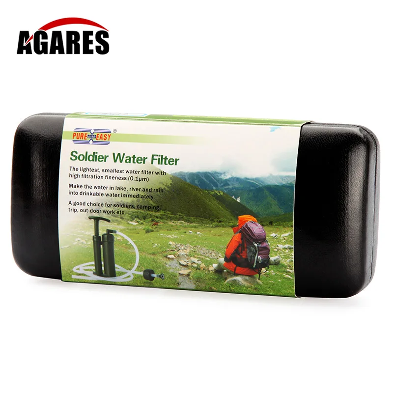 

Pure Easy Portable 2000L Water Filter Kit Outdoor Camping Hiking Emergency Survival Gear Straw Purifier Cleaner