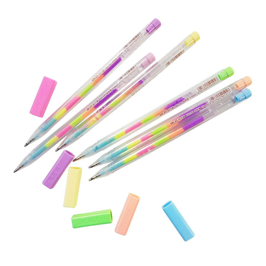 Buy 36Pcs/lot Cute 6 Color Rainbow Gel Pen Water Color