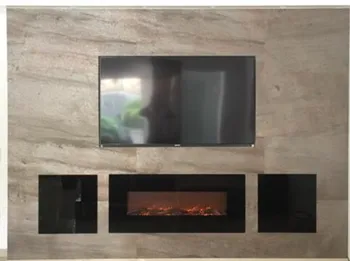 

good quality 50 inch wall mounted fake flame electric fireplace