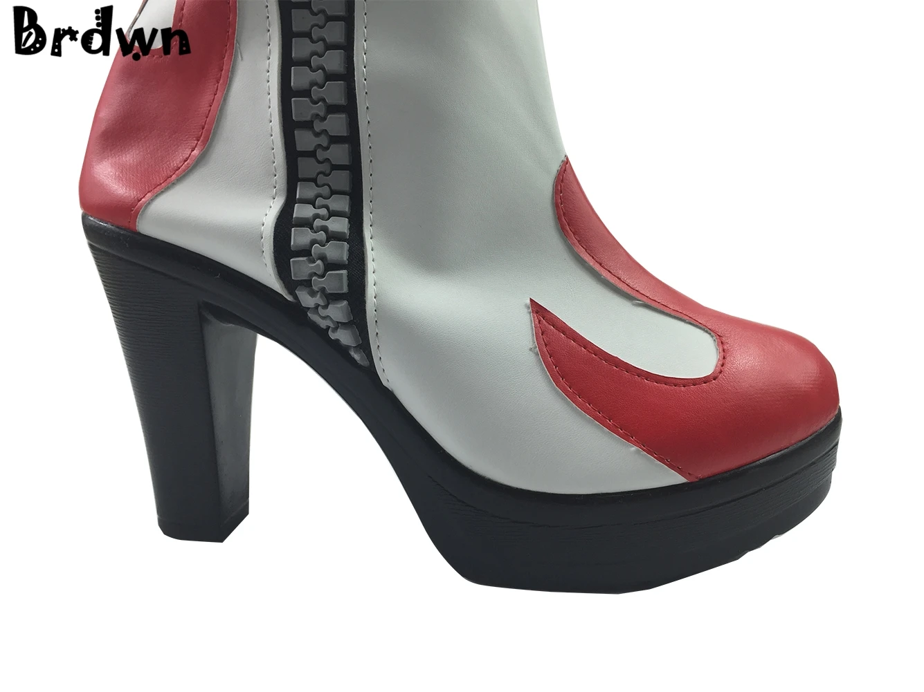 Brdwn Gurren Lagann Для женщин Йоко nia teppelin Средний ботинки для костюмированной вечеринки Высокие каблуки пользовательские Обувь