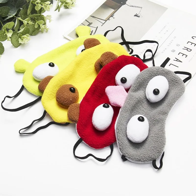 

1PC 3D Unisex Cute Cartoon Animal Eye Mask Blindfold Rest Sleep Eyepatch Shade Cover Massage Relax Eye Patch Care Tools