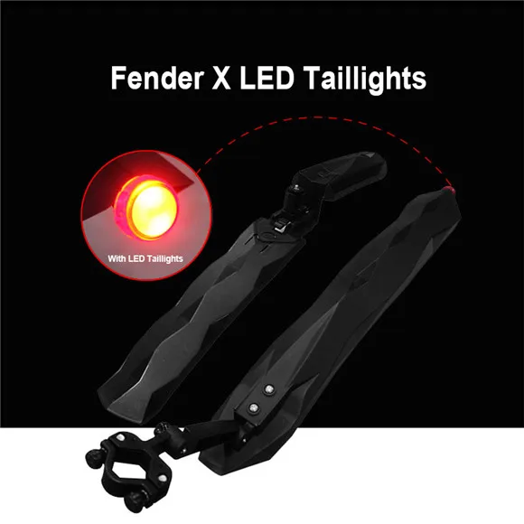 Buy WEST BIKING Bike Fender with Led Light MTB Front