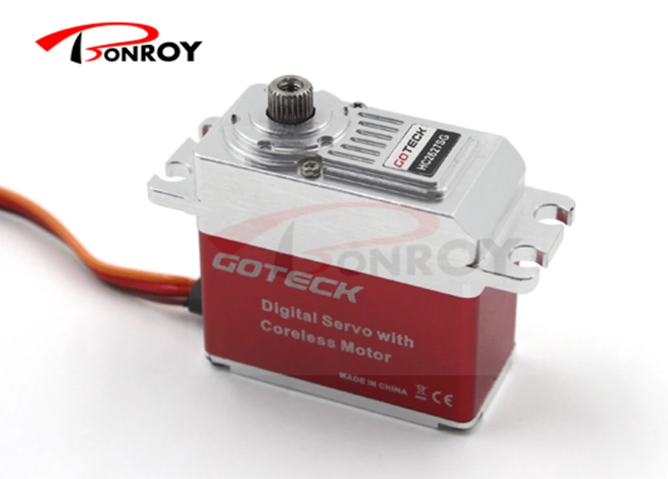 

Goteck high torque standard digital dc servo motor HC2627SG with 26/29kg-cm for Car model/fixed-wing aircraft/ helicopter/ Robot
