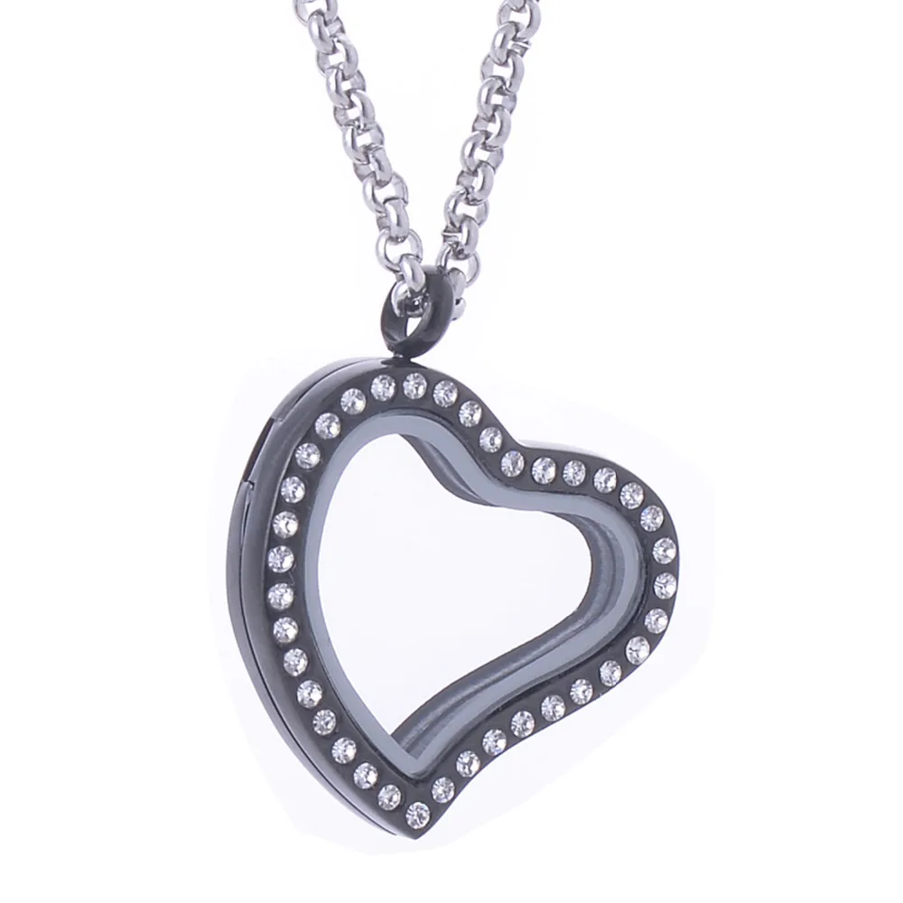Hot Sale Stainless Steel Heart Floating Memory Photo