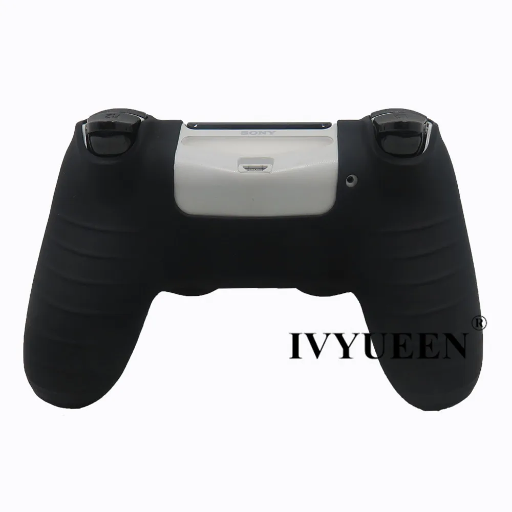 IVYUEEN Шипованный защитный силиконовый чехол для Dualshock 4 PS4 Pro тонкий чехол для контроллера и ручка для большого пальца для playstation 4