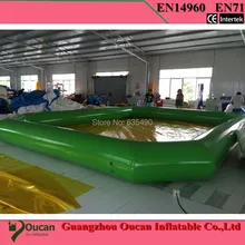 Коммерческое качество большой надувной бассейн, 8 м на 8 м надувной бассейн для арендного бизнеса