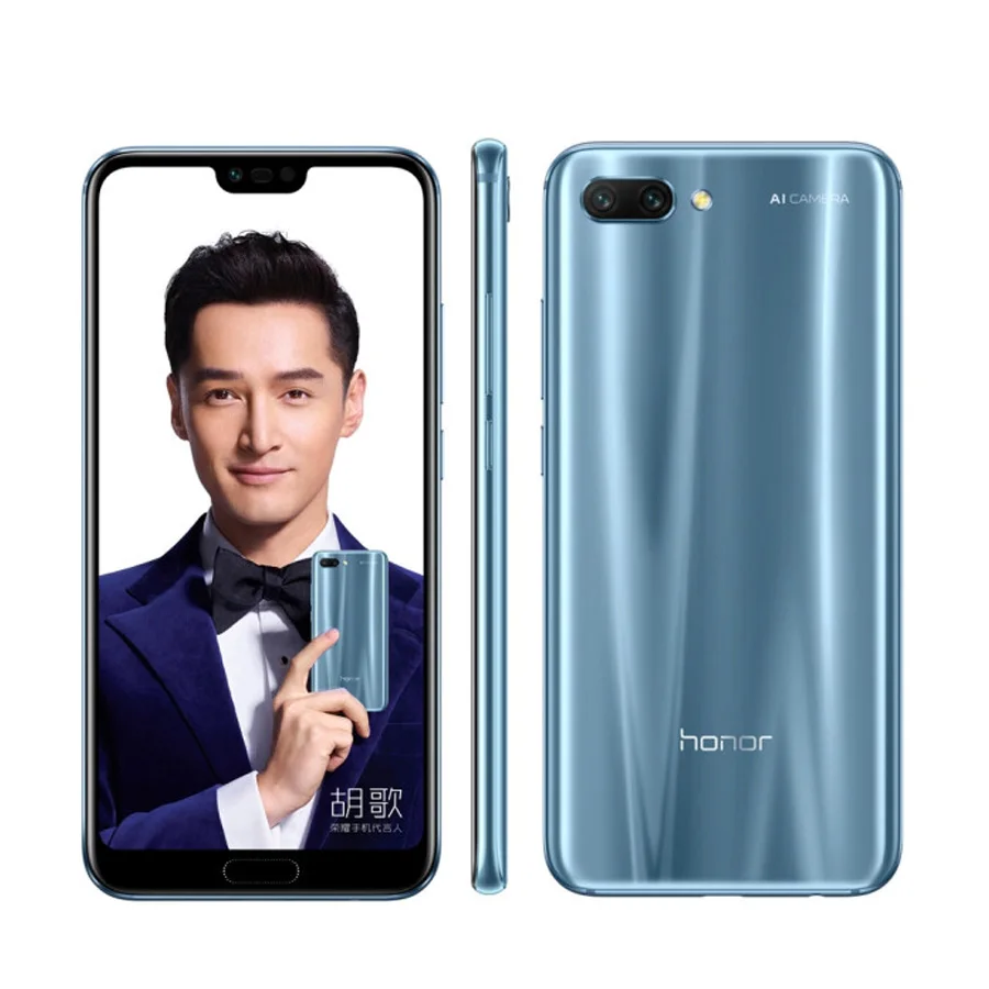 Совершенно мобильный телефон Honor 10 Kirin 970 5,8" 2280x1080 6 ГБ ОЗУ 64 Гб 128 Гб ПЗУ 3400 мАч 24 Мп Android 4G LTE NFC телефон