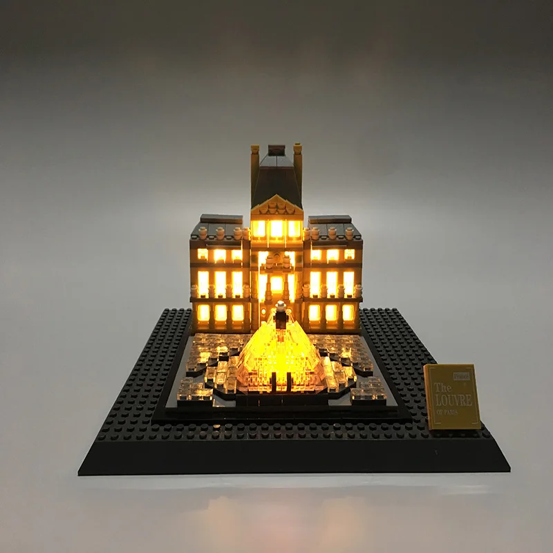 Led Light Set For Lego Building City Street 21024 Architecture Series Louvre Toys Blocks Creator City Street Lighting Set        (2)