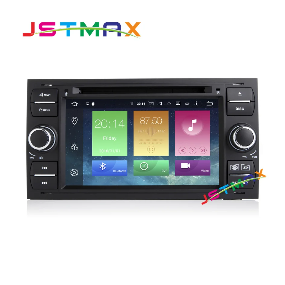 Black Android 6 0 Two Din 7 Inch Car DVD Player For Ford Old Focus Mondeo