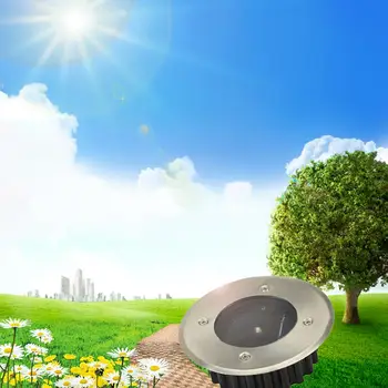 

LAIDEYI Outdoor Solar LED Underground Light Waterproof Stainless Steel Ground Garden Pathway Solar Lamp LED Outdoor Lighting