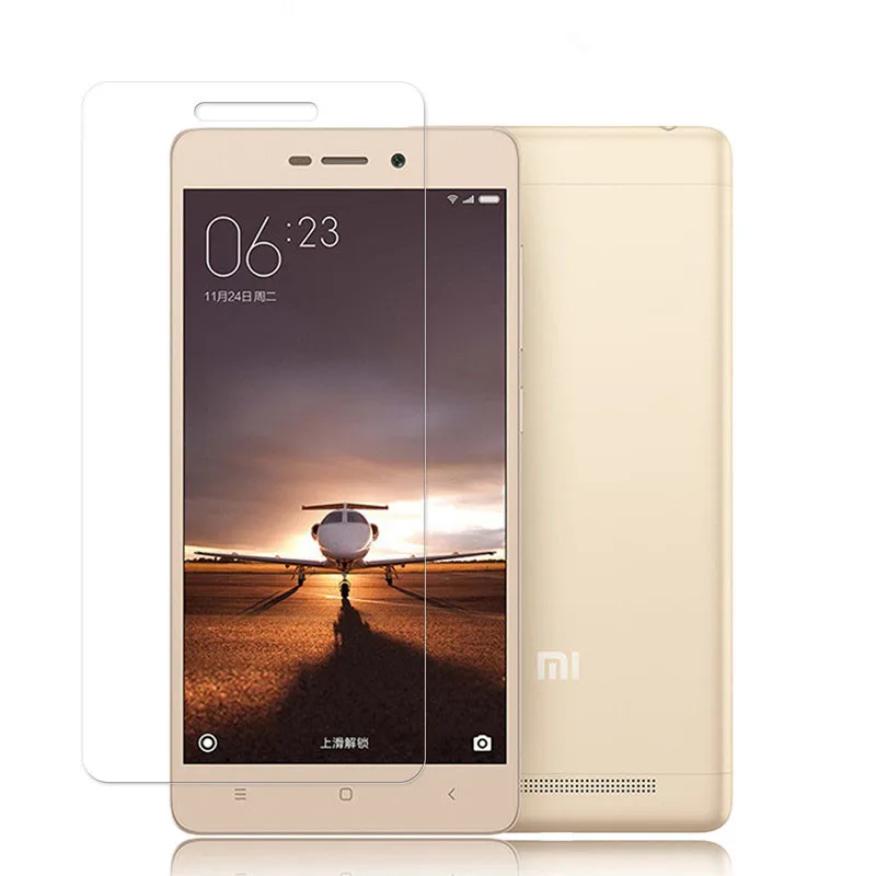 Закаленное стекло для Xiaomi редми 3 S редми 3 pro Простые 9 H Экран протектор Защитная пленка для xiaomi Hongmi редми 3 S 3 S 3 5.0"