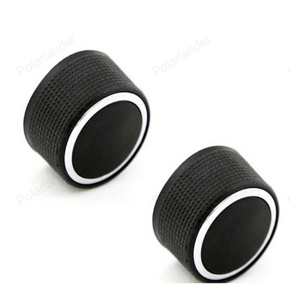 

2Pcs/1Set Black Auto Car AC Audio Radio Air Conditioner Adjust Button Knob Switch For Chevrolet GMC Car-styling