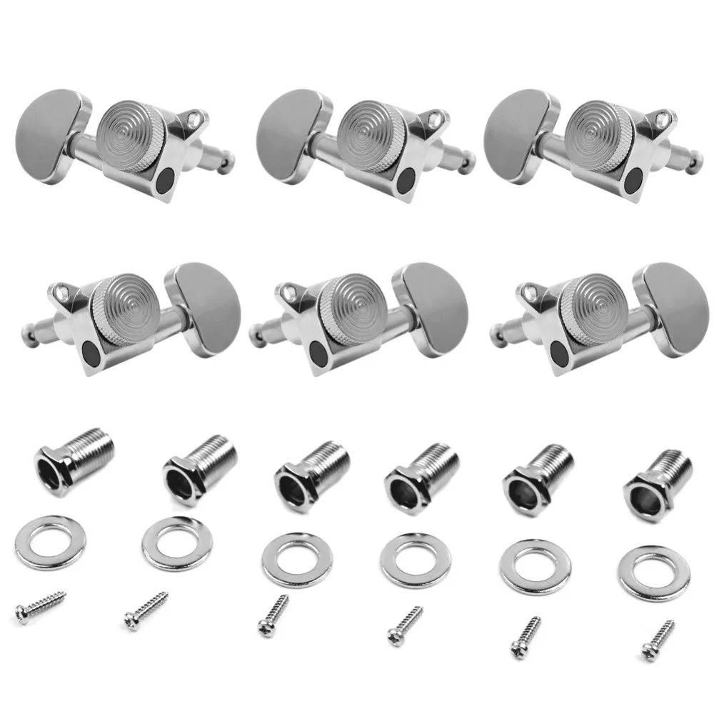 

New Chrome Locking Guitar Tuners Pegs tuning Machine Heads 3R3L Guitar Set