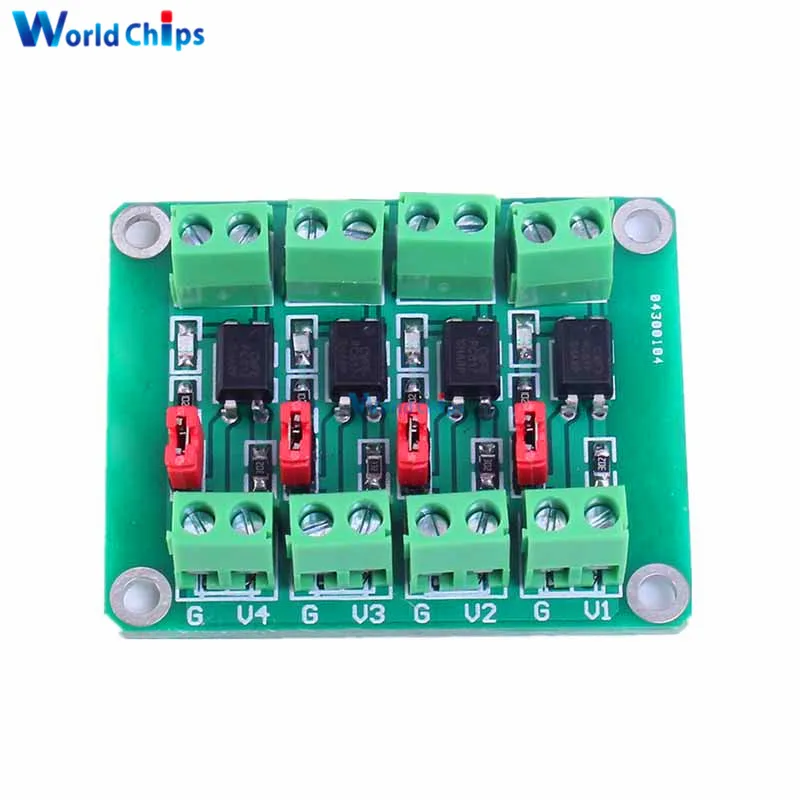 4-Channel PC817 Voltage Converter Module Optocoupler Isolation Driving Module 