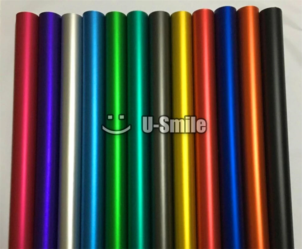Various Colors Red Blue Gold Green Purple Matte Satin Chrome Vinyl Wrap Film Sticker Decal Bubble Free Car Wrapping Film Film Sticker Film Wrappingfilm Chrome Aliexpress