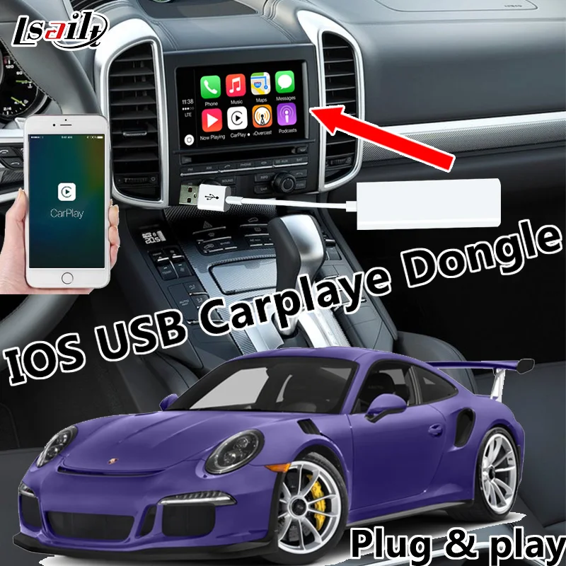 Plug & Play IOS USB CarPlaye ключ для Android интерфейс Поддержка сенсорного управления |