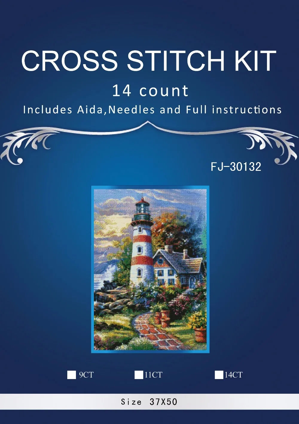 

Lighthouse embroidery Counted Cross Stitch Sets scenery Cross Stitch 14CT Cross Stitch Kits Embroidery Needlework