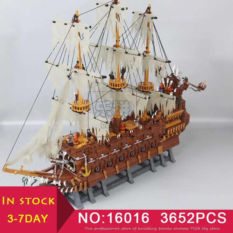 

LEPIN 16009 Movies Series MOC The flying dutchman the Netherlands model compatible LegoINGlys Building Blocks toys brickheadz