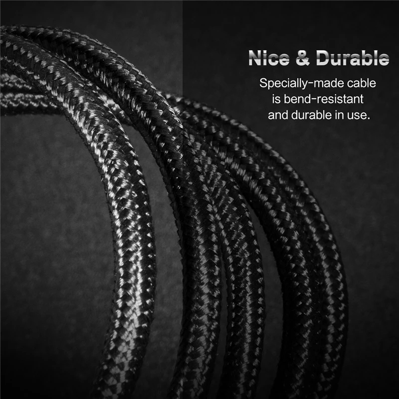 ROCK высокопрочный Micro USB кабель 2.4A нейлон Быстрая зарядка для передачи данных samsung