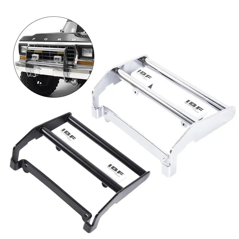 

Front Metal Bumper with LED Light Anti Collision Bumper for Remote Control Crawler for Ford Traxxas TRX4 Bronco 82046-4
