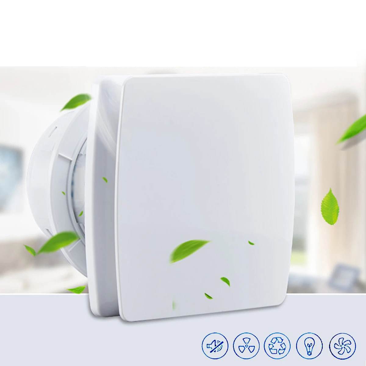 

Inline Ducting Fan 4/6'' Ventilator Vent 220V Exhaust Vent Blower Blade Ventilation for Kitchen Toilet Wall Winter Vents Fan