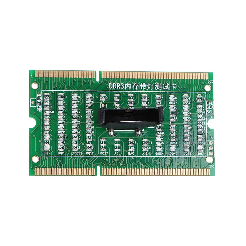DDR3 Memory Slot Tester Card with LED Light for Laptop Motherboard Notebook