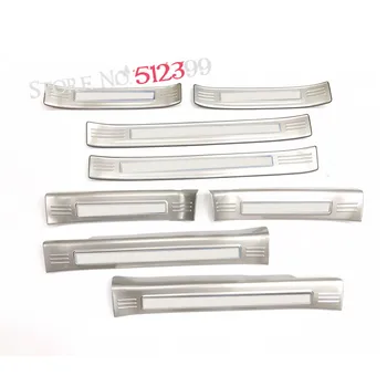 

8* Stainless Steel Inner Side Door Sill Threshold Scuff Plates Cover Trim For Mazda CX-5 CX5 2017 2018 Car styling Accessories