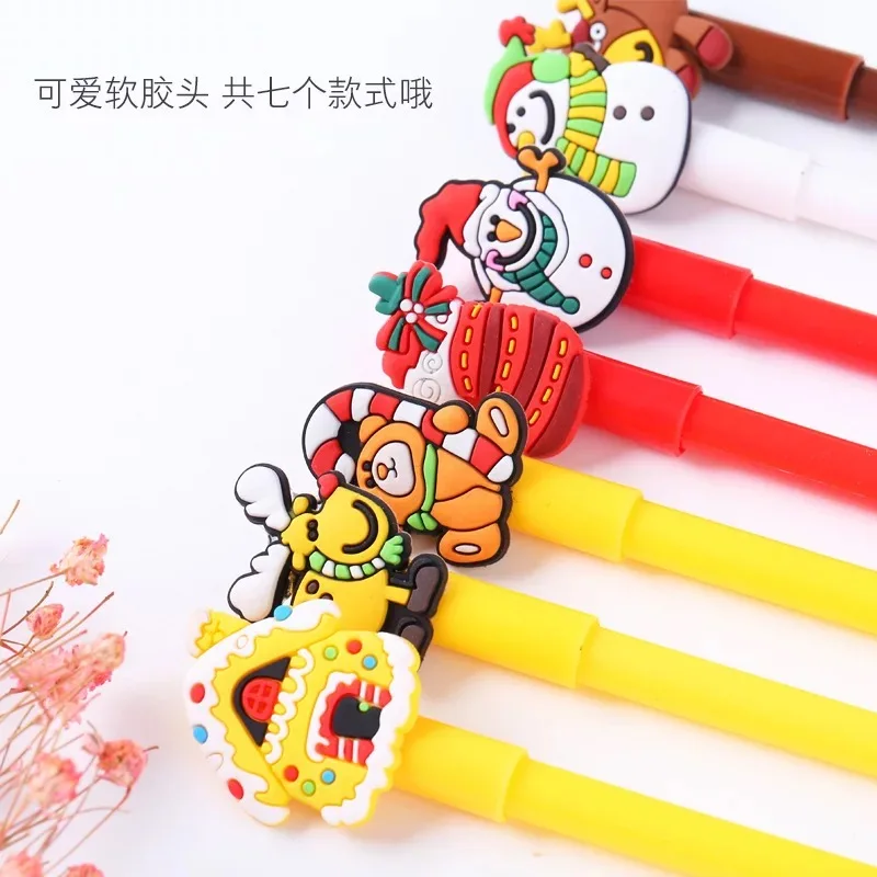 

Cute Cartoon Creative Christmas Series Neutral Pen Student Black Pen Carbon Pen Learning Stationery