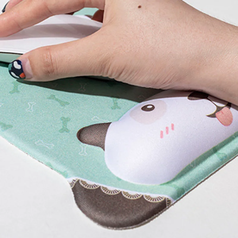 Милый коврик в мультяшном стиле, мягкий коврик для мыши с силиконовой ладонью, Эргономичный резиновый коврик для рук, защитный коврик для мыши для ноутбука, Коврик Для Мыши для ПК