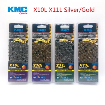 

Original KMC 116 Links Super Light Hollow X10L / X11L Extra silver Gold Race Chain Cycle 11 Speed Mountain MTB Road Bike Chain
