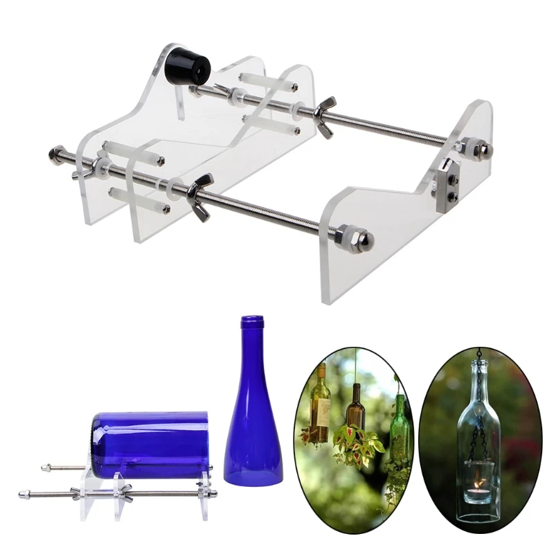 Инструмент для резки стеклянных бутылок, профессиональный инструмент для самостоятельной резки вина, пива, безопасная машина, простая в использовании