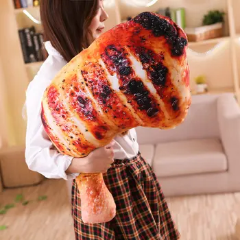 

New Style toys Cute Barbecue Food Toy Baked Drumstick/Chicken Seafood Snack Toy Garden Chair Bench Decor Pillow toy