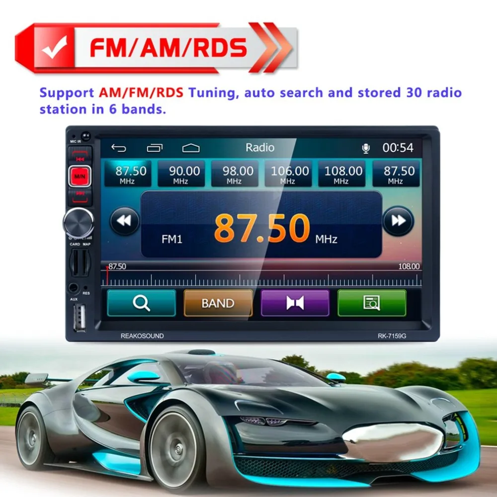 

7 inch Car MP5 Player LCD Touch Screen Rear View Bluetooth Fast Charge FM/RDS Car Radio HD GPS Navigation Car Multimedia Player