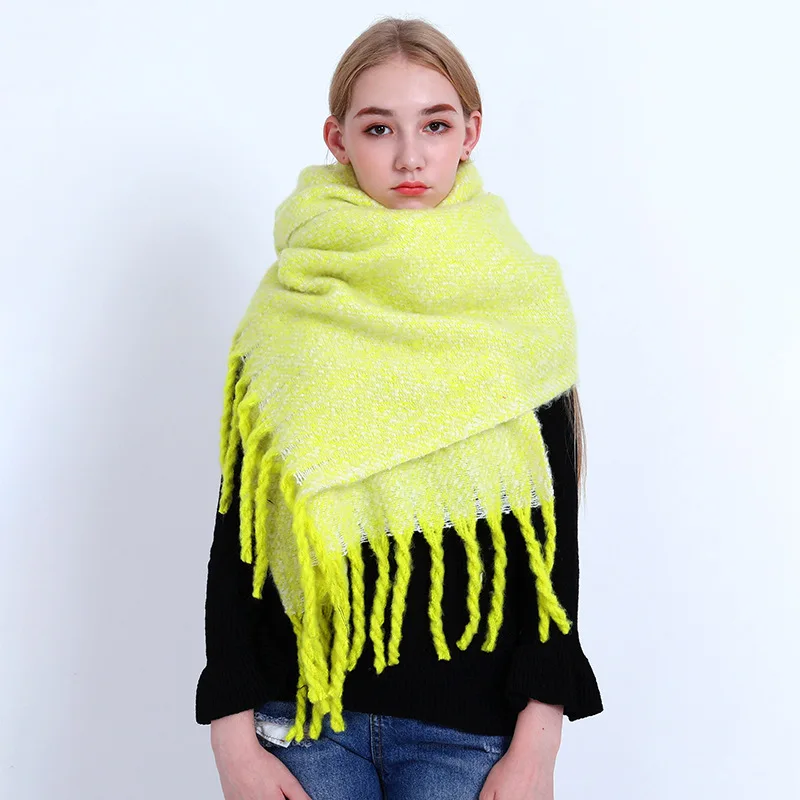 Женский шарф шаль Foulard Femme зимний кашемировый для женщин ZA 10|Женские шарфы| |
