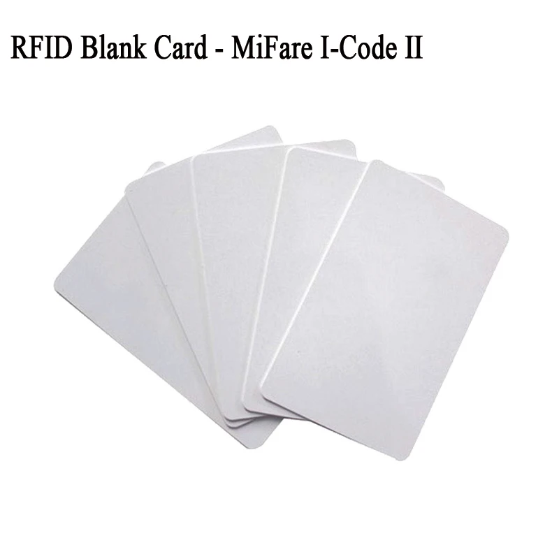 Philips i code II blank card icode2 icode sli sli-x sli-s white card tag protocol ISO 15693 cr80 size rfid 13.56mhz
