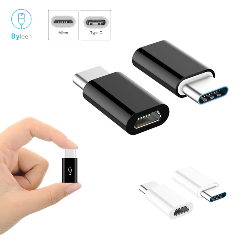 Зарядный адаптер Byleen с USB Type C на Micro для Samsung Galaxy S9 S8 + NOTE 8 9 Meizu 16th Ulefone power 5 3 3S T2