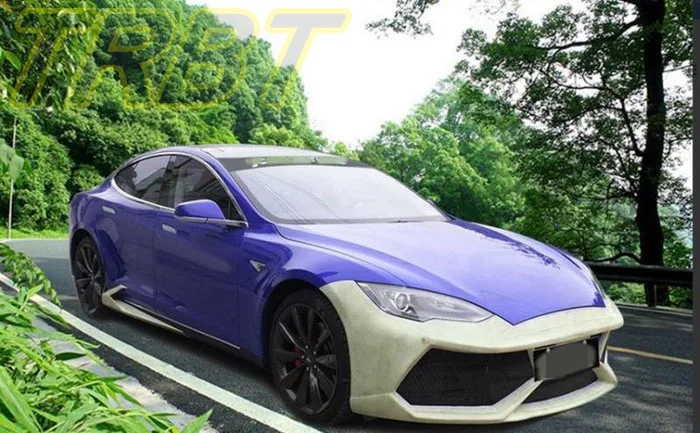 Model S Body Kit Fiber Glass Front Bumper Side Skirts Rear