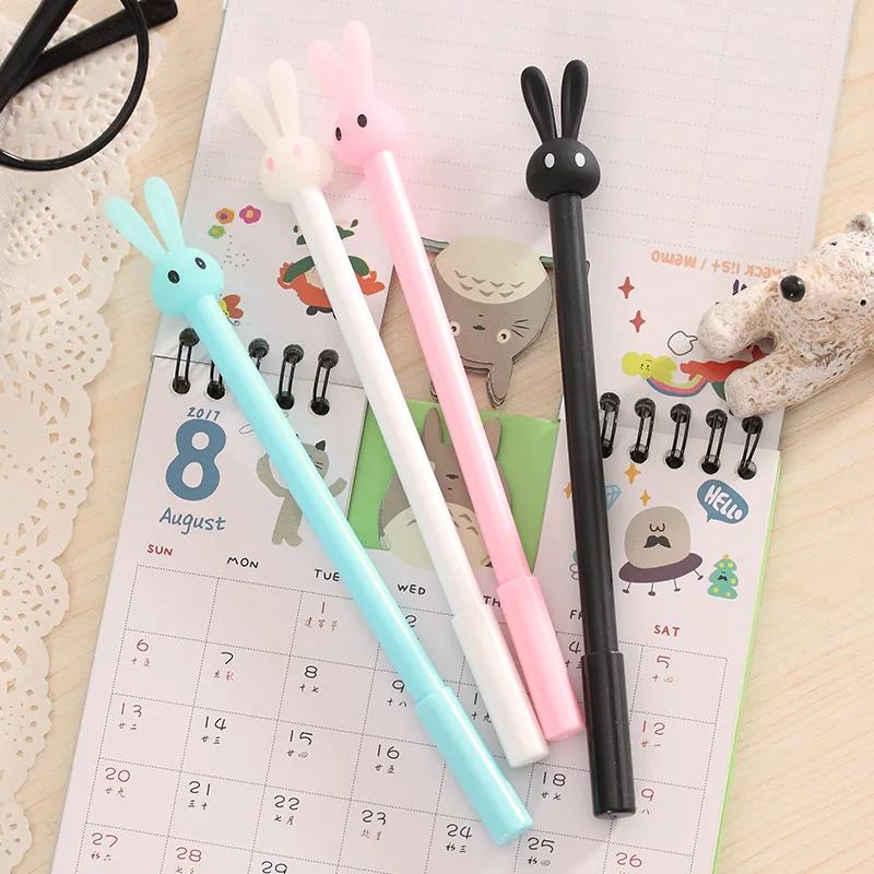 

2019 new Fluorescent Rabbit Ballpoint Pens Student Ball Point Pen School Office Supplies Learning Stationery Wholesale