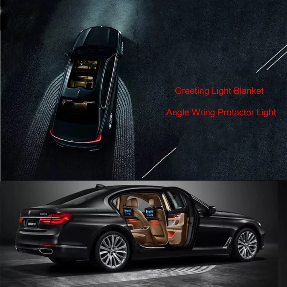 Newest Angel Wings Car welcome lights Spotlight Universal Fit Car Door Projector Light Ghost Shadow Puddle 12V-24V For All cars (10)