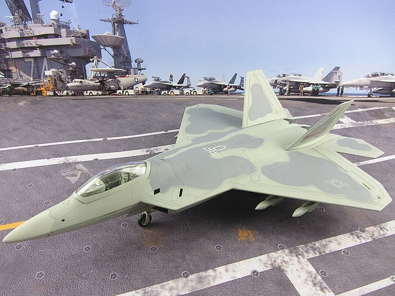 40 см F 22 Американский Истребитель модель F22 Raptor сплав 1:48 США ВВС|f22 raptor model|fighter aircraft
