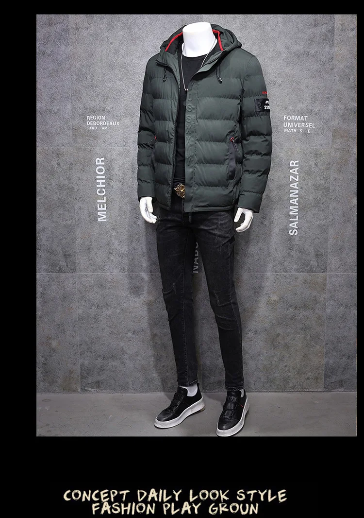 M-4XL Для мужчин парка Новинка зимы теплый жакет мода среднего возраста куртка на подкладке из хлопка верхняя одежда высокого качества