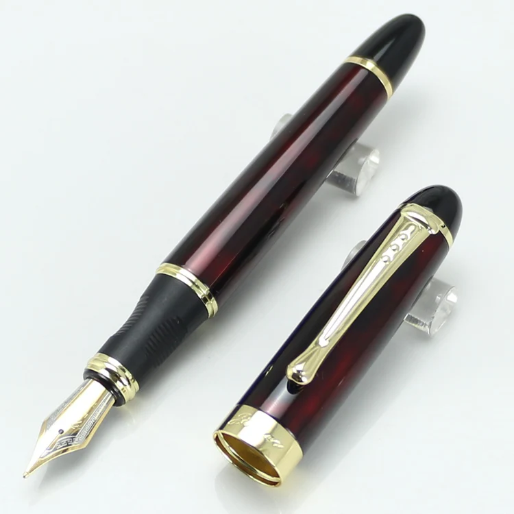 JINHAO X450 Высококачественная перьевая ручка Iraurita полностью Металлическая золотая ручка с зажимом роскошные ручки Caneta канцелярские принадлежности для офиса и школы