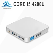 Intel Core i5 4200U Mini PC LINUX Computador Win 10/8/7 Вентилятор охлаждения мини настольный компьютер HD Графика HTPC офис игровой PC