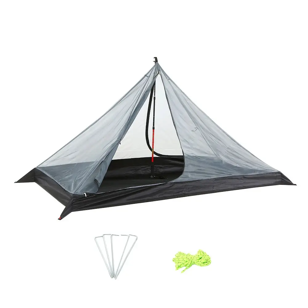 Oudoor Сверхлегкий походный тент двойной слой водонепроницаемый альпинистский Тент Открытый походный тент для рыбалки Охота пляж путешествия - Цвет: Inner mesh tent