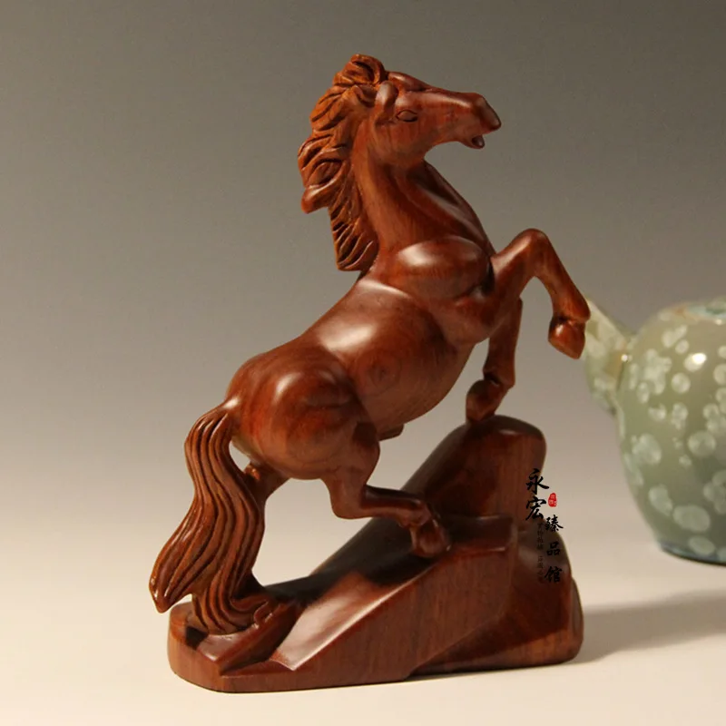 Buy Wood carving crafts horse,desktop Decoration home