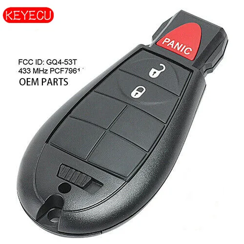 Keyecu OEM дистанционный брелок 433 МГц PCF7961A для Dodge RAM 1500 2500 3500 2013 2018 с дистанционным