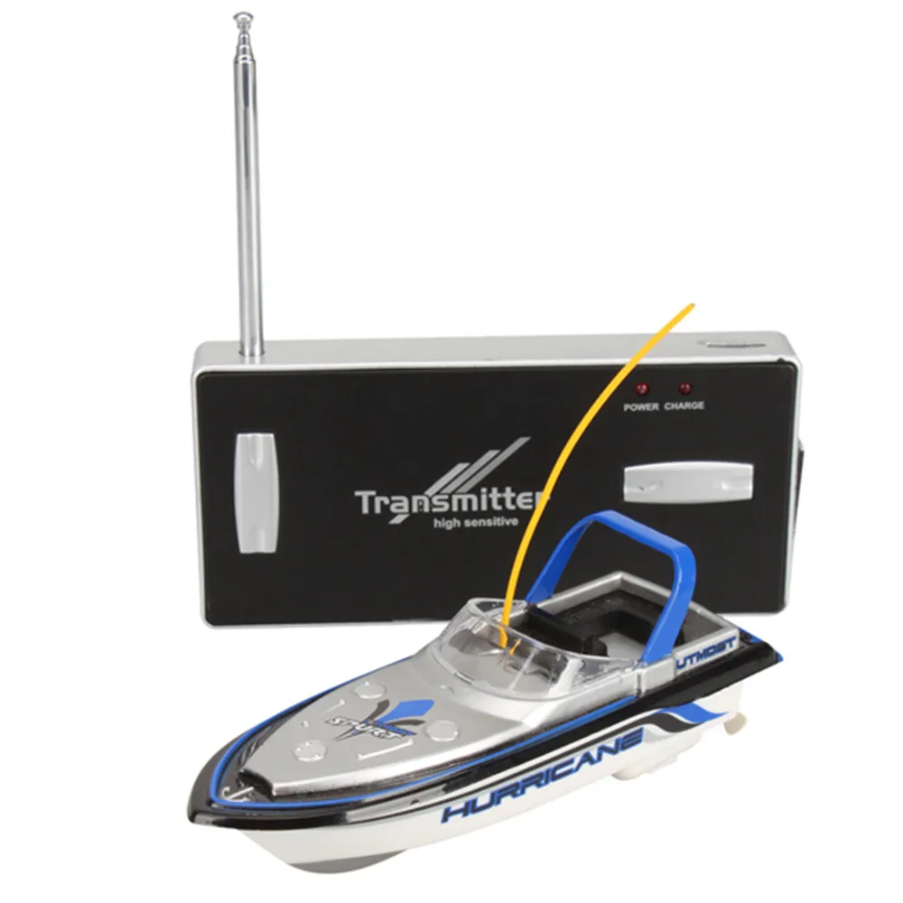 

Mini 13cm Remote control hovercraft Toy RC Boat Barco de pesca Lancha electric Plastic Battery USB Charger Models Water Toys