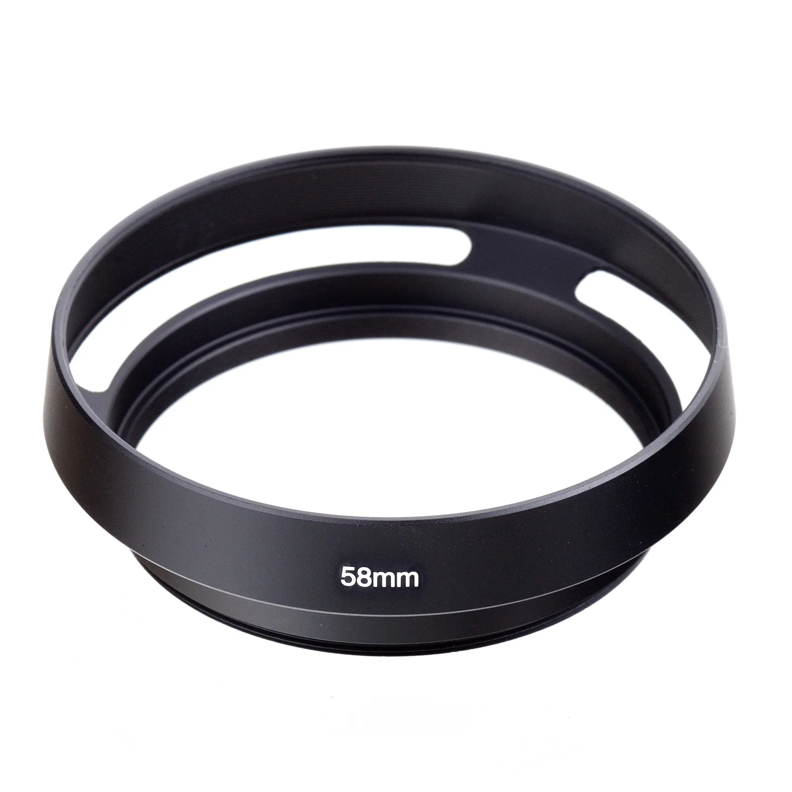 Free Shipping 58mm 58 mm Black Metal Vented Camera Lens Hood For Leica