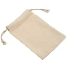 100 шт маленький хлопок шнурок сумки 10x 15 см