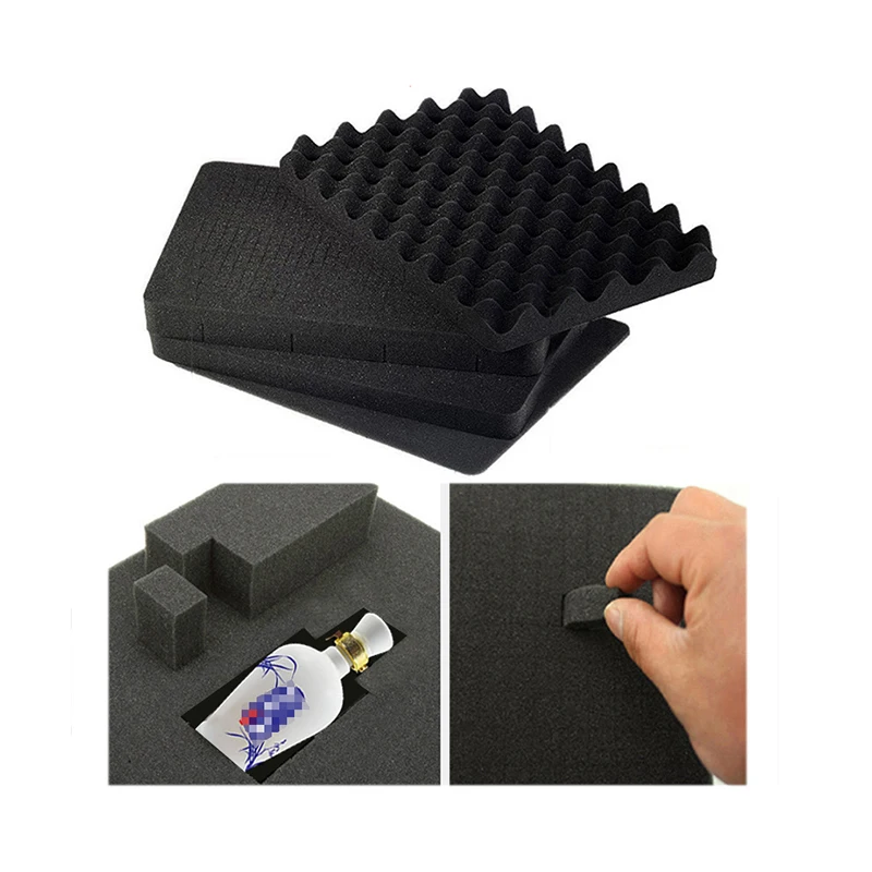 ABS Plastic Sealed Tool Box Safety Equipment Toolbox Suitcase Impact Resistant Tool Case Shockproof w Foam Logo Four Color 6